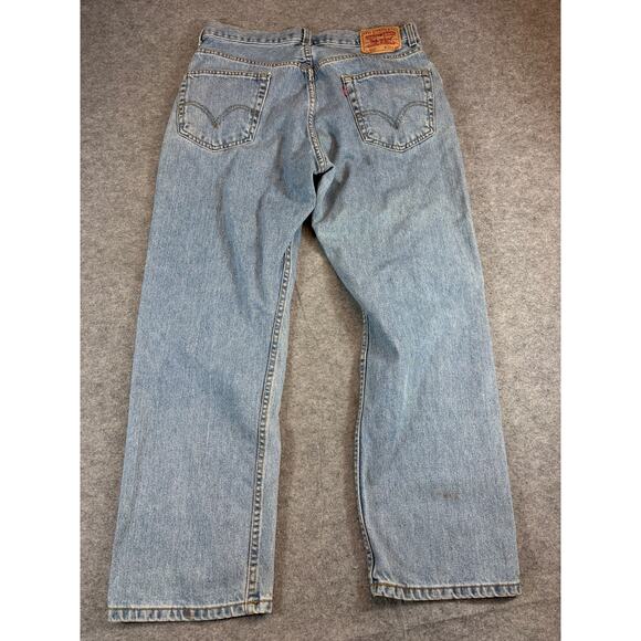 Vintage Y2K Levis 505 Red Tab Jeans Mens 36x30 Straight Regular Fit Streetwear - Picture 2 of 9